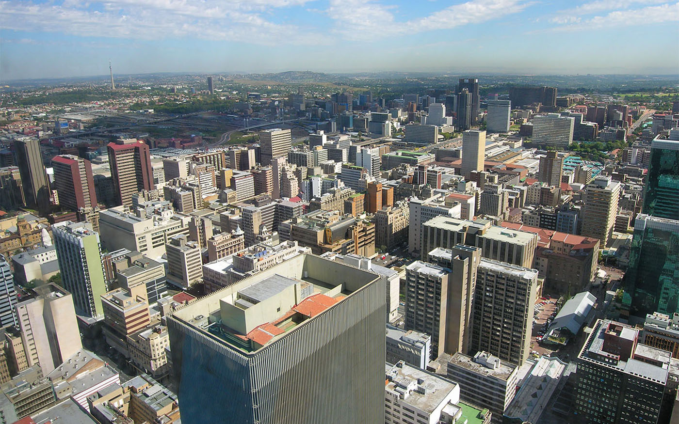 "North west from top of the Carlton Centre" by Mister-E is licensed under CC BY 2.0.