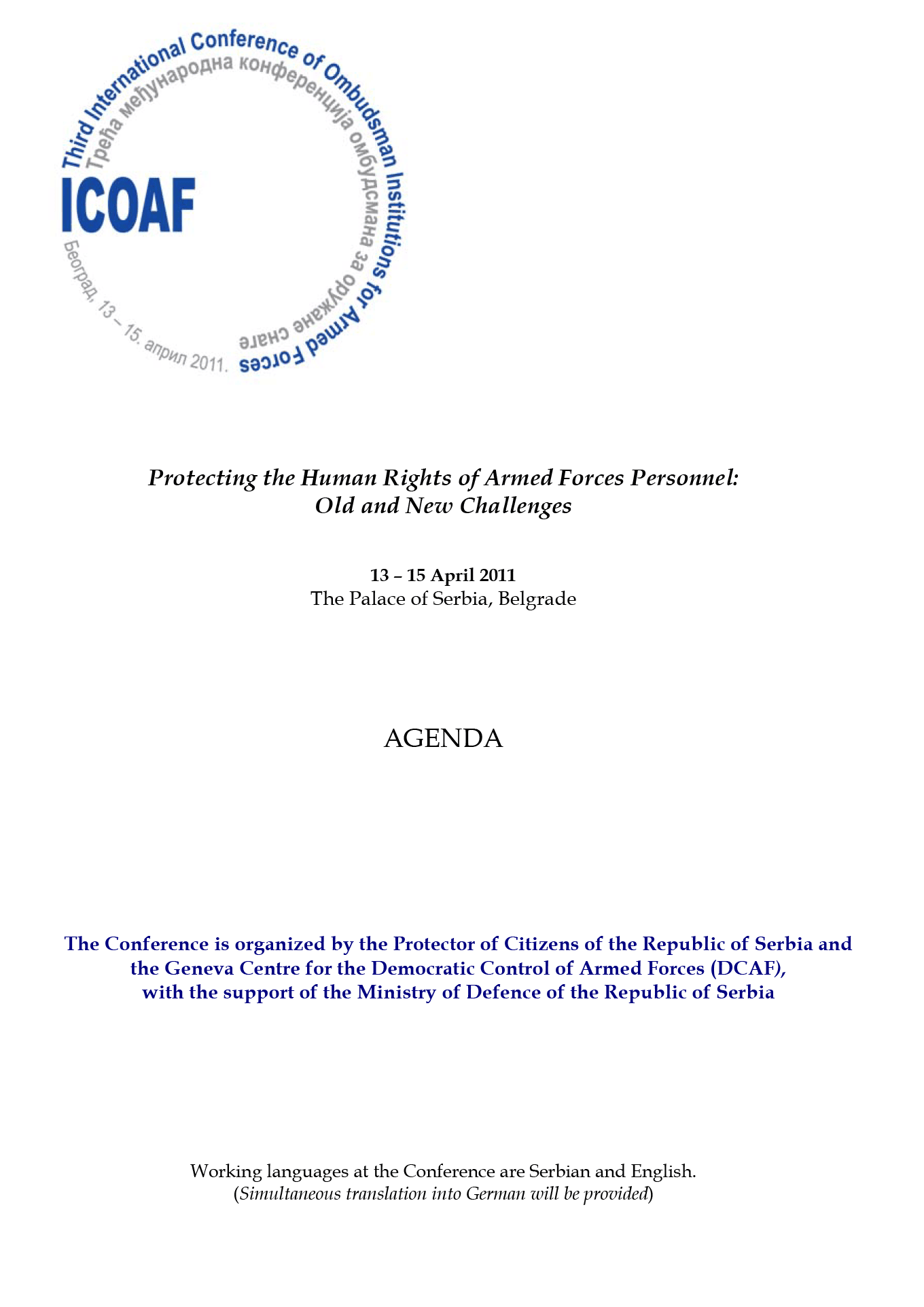 03ICOAF programme