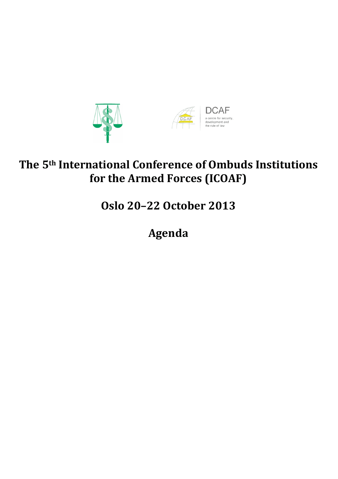 05ICOAF programme