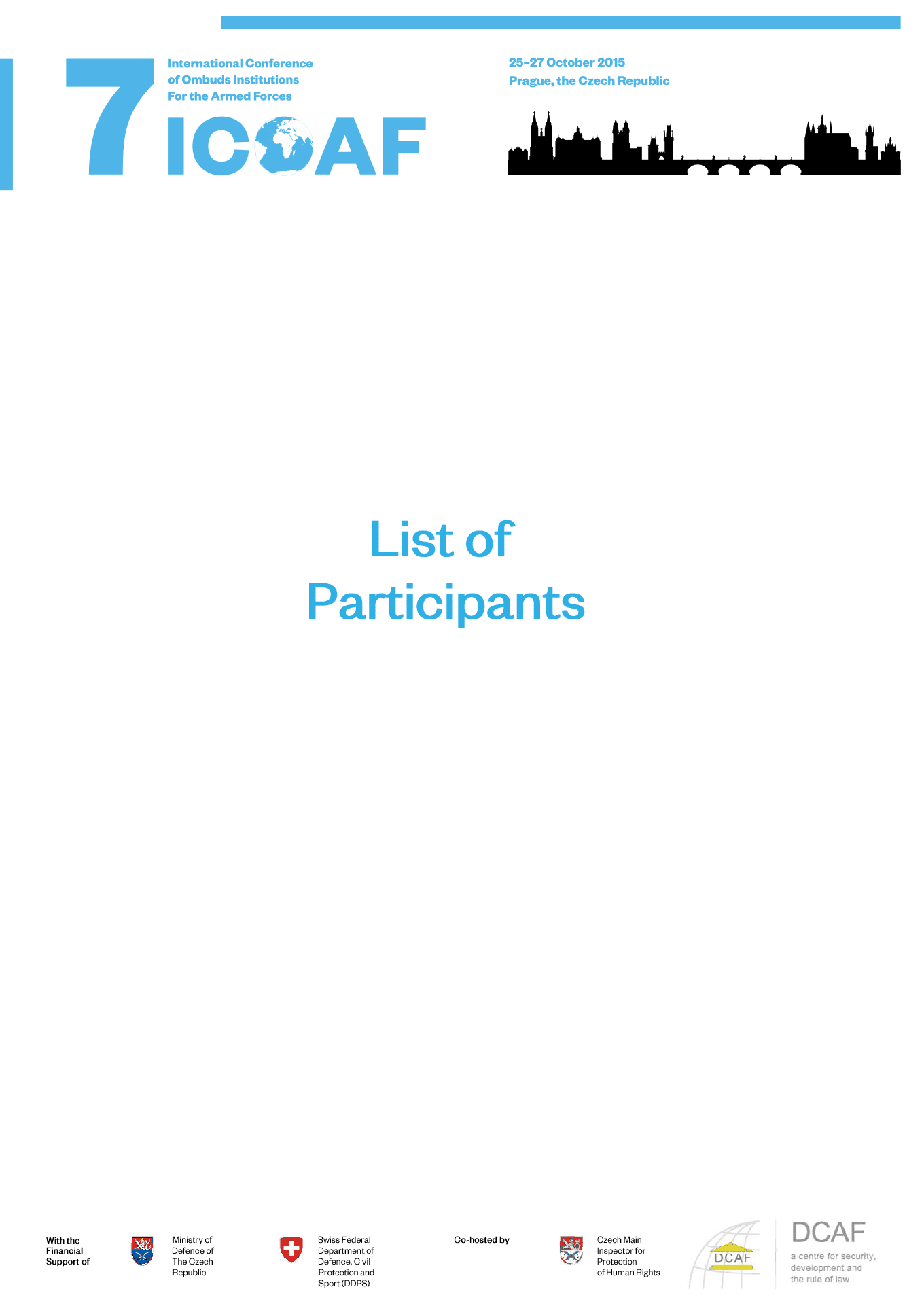 07ICOAF List of Participants