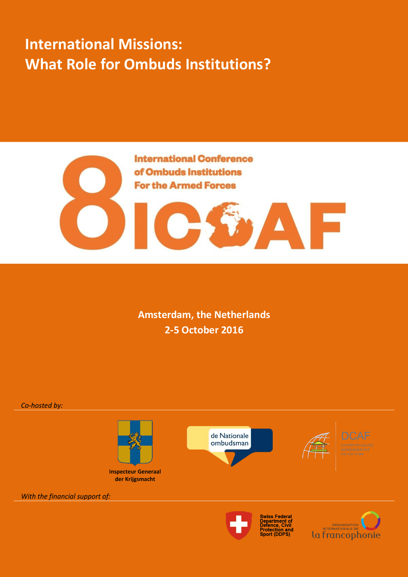 08ICOAF programme