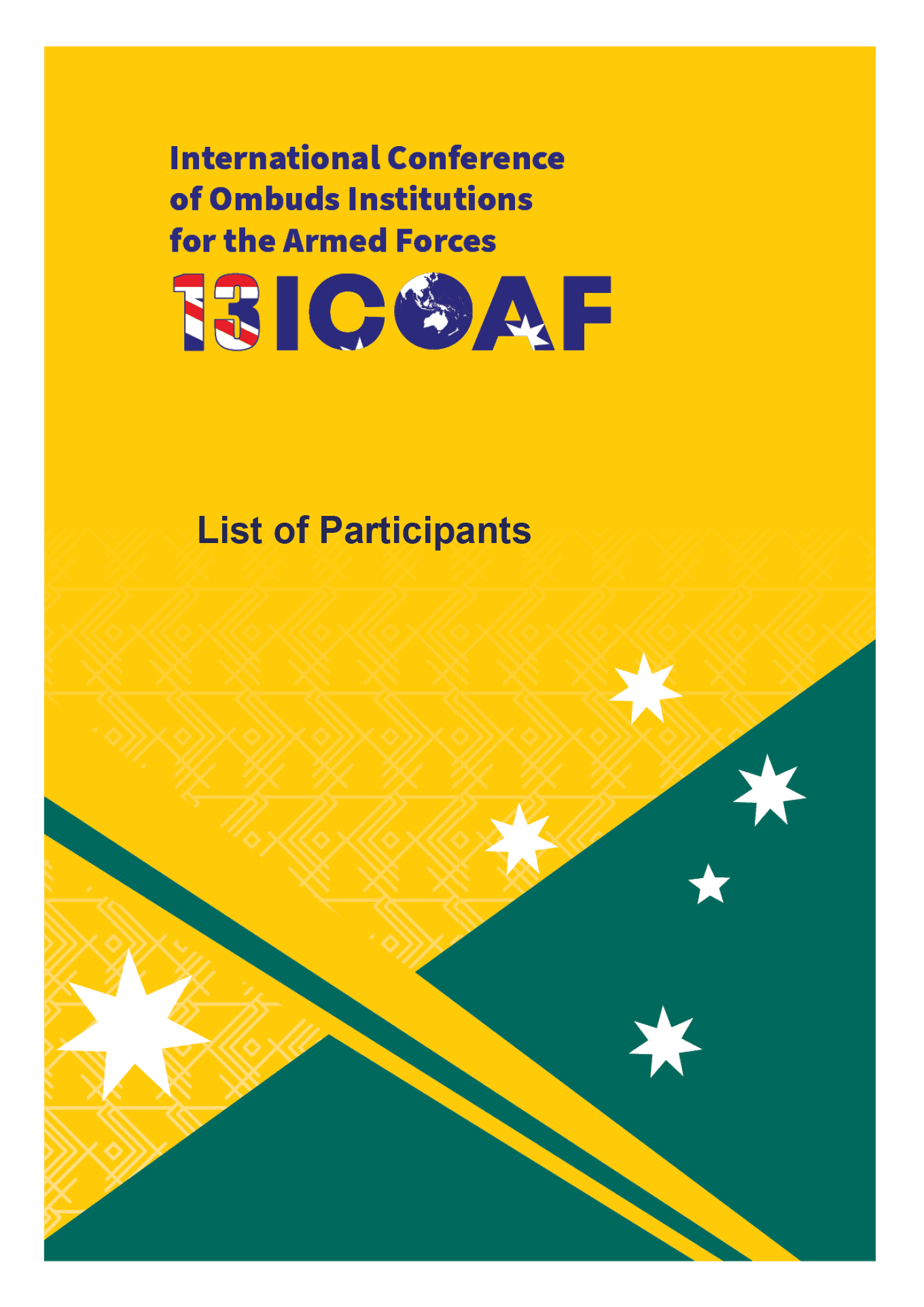 13ICOAF List of Participants