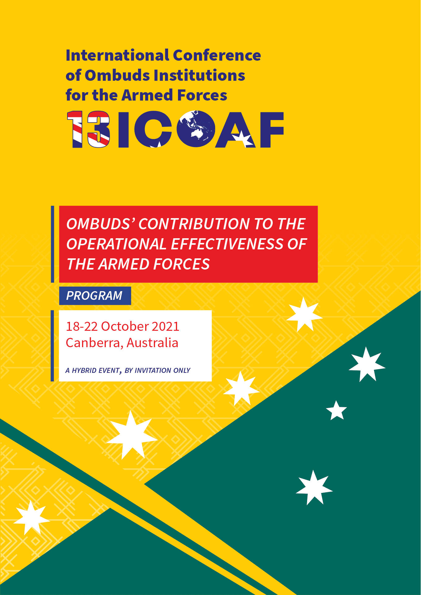 13ICOAF programme